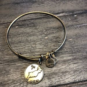 Alex and Ani gold Aeries Ram